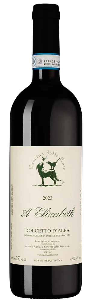 Вино Dolcetto d'Alba A Elizabeth, Cascina delle Rose, 0,75 л — Италия