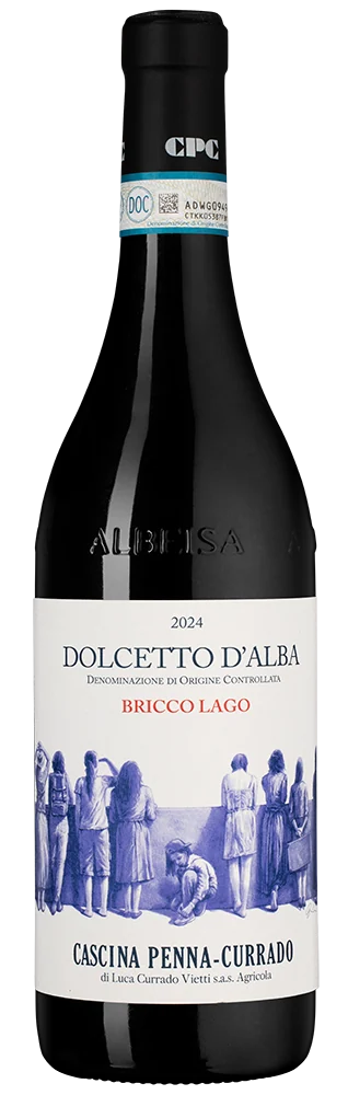 Вино Dolcetto d'Alba Bricco Lago, Cascina Penna-Currado, 0,75 л — Италия