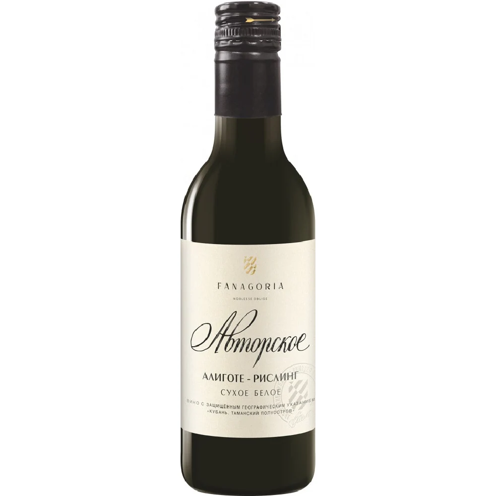 Вино Fanagoria Avtorskoe Vino Aligote-Riesling, 0,187 л — Россия