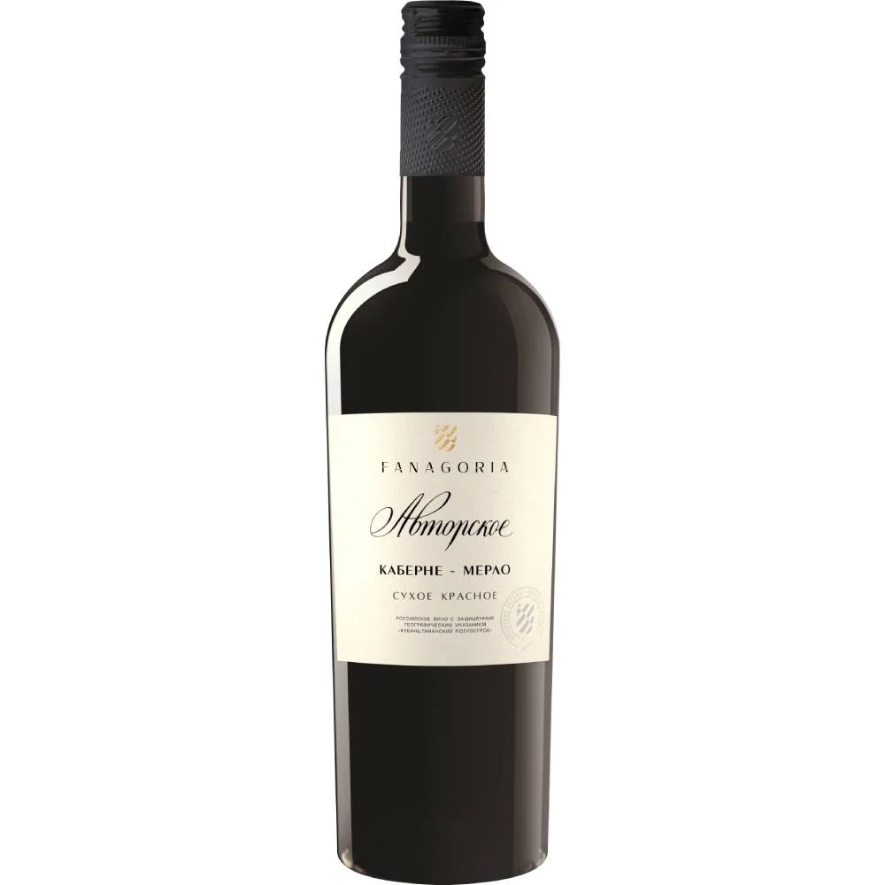 Вино Fanagoria Avtorskoe Vino Cabernet-Merlot, 0,75 л — Россия
