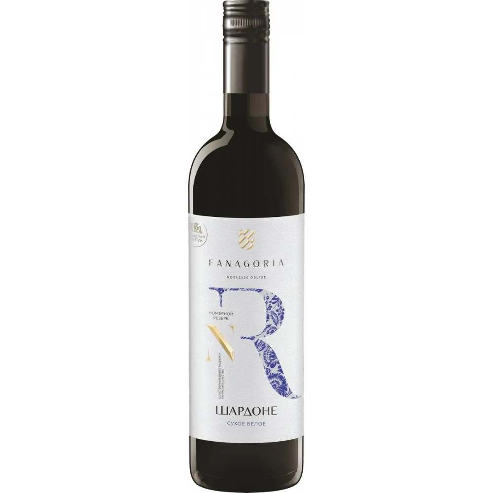 Вино Fanagoria NR Chardonnay, 0,75 л — Россия