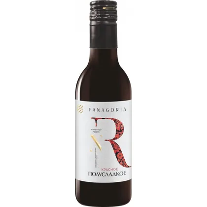 Вино Fanagoria NR Red Semi-sweet, 0,187 л — Россия