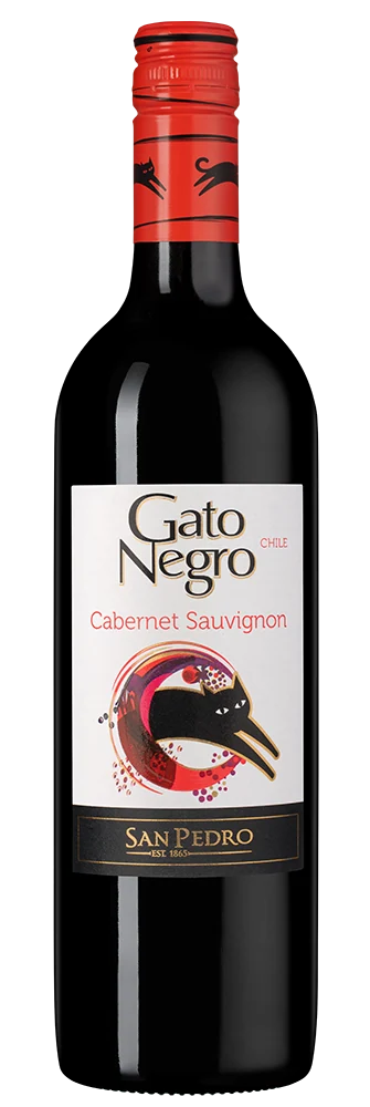 Вино Gato Negro Cabernet Sauvignon, Vina San Pedro, 0,75 л — Чили