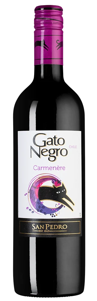 Вино Gato Negro Carmenere, Vina San Pedro, 0,75 л — Чили