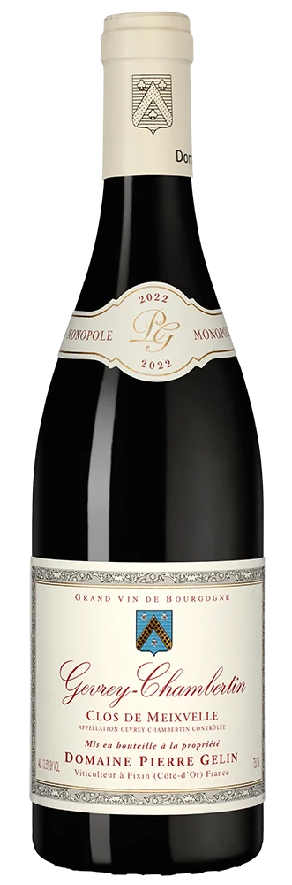 Вино Gevrey-Chambertin Clos de Meixvelle, Domaine Pierre Gelin, 0,75 л — Франция