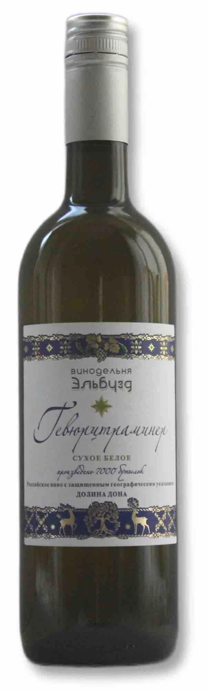 Вино Гевюрцтраминер Эльбузд, Долина Дона, 0,75 л — Россия