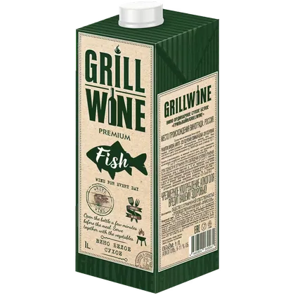 Вино GrillWine белое сухое, 1 л — Россия
