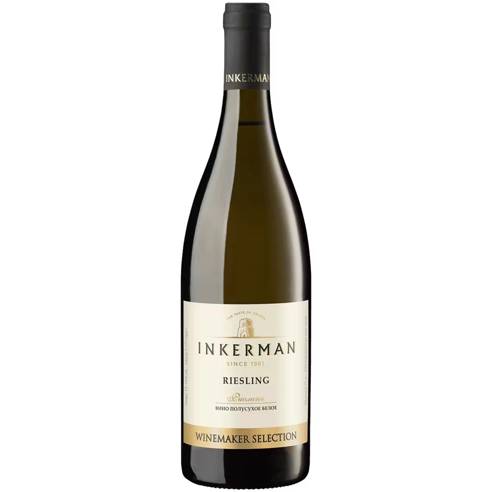 Вино Inkerman Winemaker's Selection Riesling белое полусухое, 0,75 л — Россия