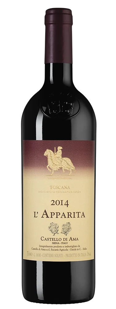 Вино L`Apparita, Castello di Ama, 0,75 л — Италия