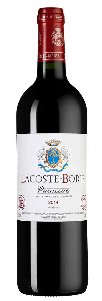 Вино Lacoste-Borie, Chateau Grand-Puy-Lacoste, 0,75 л — Франция