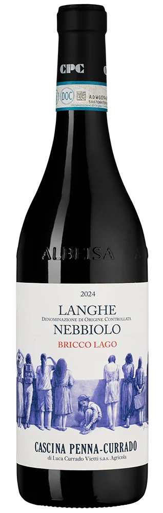 Вино Langhe Nebbiolo Bricco Lago, Cascina Penna-Currado, 0,75 л — Италия
