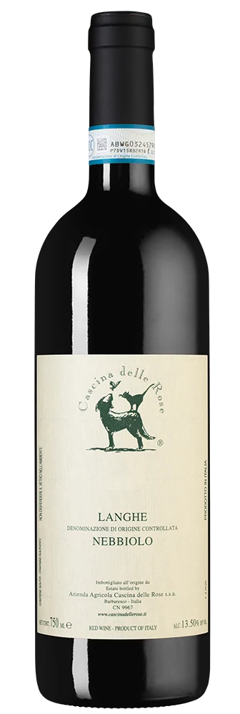 Вино Langhe Nebbiolo, Cascina delle Rose, 0,75 л — Италия