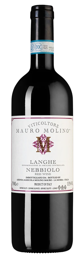 Вино Langhe Nebbiolo, Mauro Molino, 0,75 л — Италия