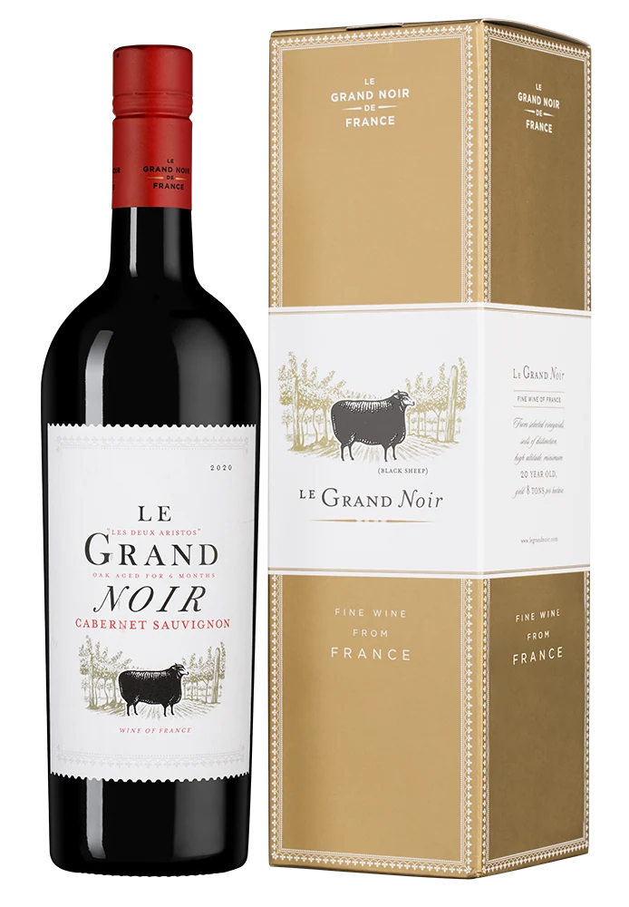 Вино Le Grand Noir Cabernet Sauvignon в подарочной упаковке, 0,75 л — Франция