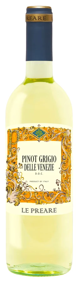 Вино Le Preare Pinot Grigio delle Venezie 12%, 0,75 л — Италия
