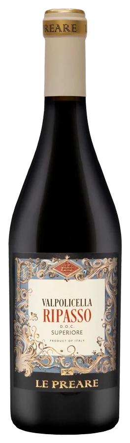 Вино Le Preare Valpolicella Ripasso Superiore 13,5%, 0,75 л — Италия