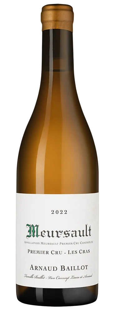 Вино Meursault Premier Cru Les Cras, Arnaud Baillot, 0,75 л — Франция
