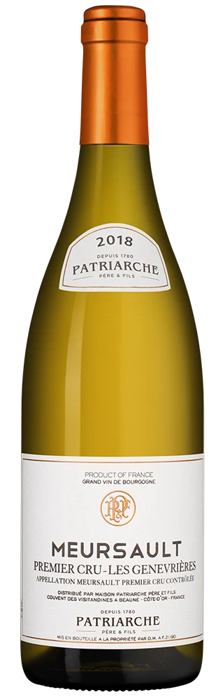 Вино Meursault Premier Cru Les Genevrieres, Patriarche, 0,75 л — Франция