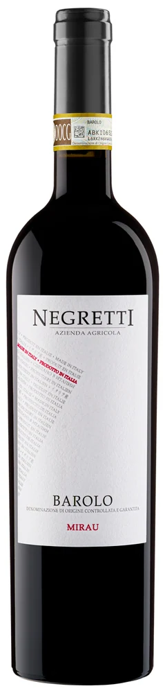 Вино Negretti Barolo Mirau 14,5%, 0,75 л — Италия