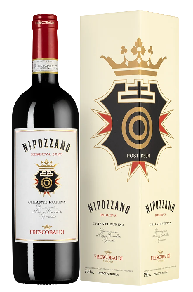 Вино Nipozzano Chianti Rufina Riserva в подарочной упаковке, Frescobaldi, 0,75 л — Италия