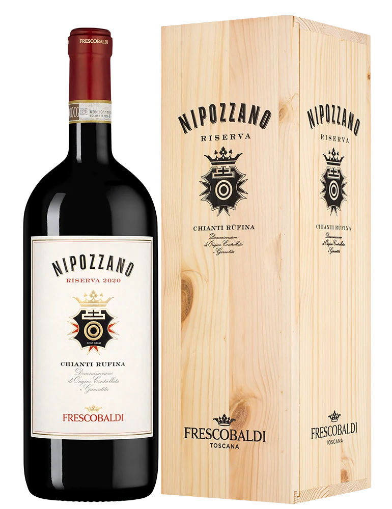 Вино Nipozzano Chianti Rufina Riserva в подарочной упаковке, Frescobaldi, 1,5 л — Италия