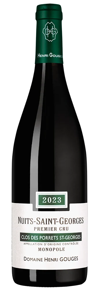 Вино Nuits-Saint-Georges Premier Cru Clos des Porrets Saint-Georges Monopole, Domaine Henri Gouges, 0,75 л — Франция