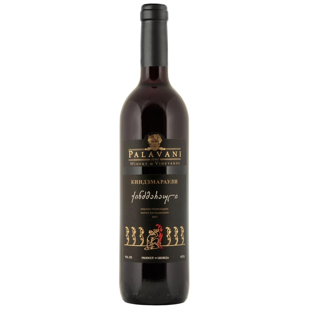 Вино Палавани Киндзмараули (черная этикетка), 0,75 л — Грузия