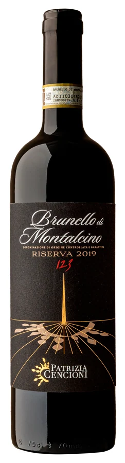 Вино Patrizia Cencioni Brunello di Montalcino Riserva 123 14,5%, 0,75 л — Италия