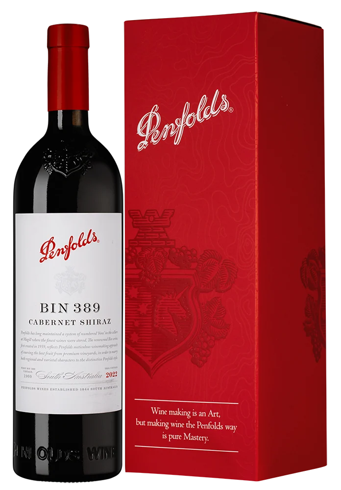Вино Penfolds Bin 389 Cabernet Shiraz в подарочной упаковке, 0,75 л — Австралия