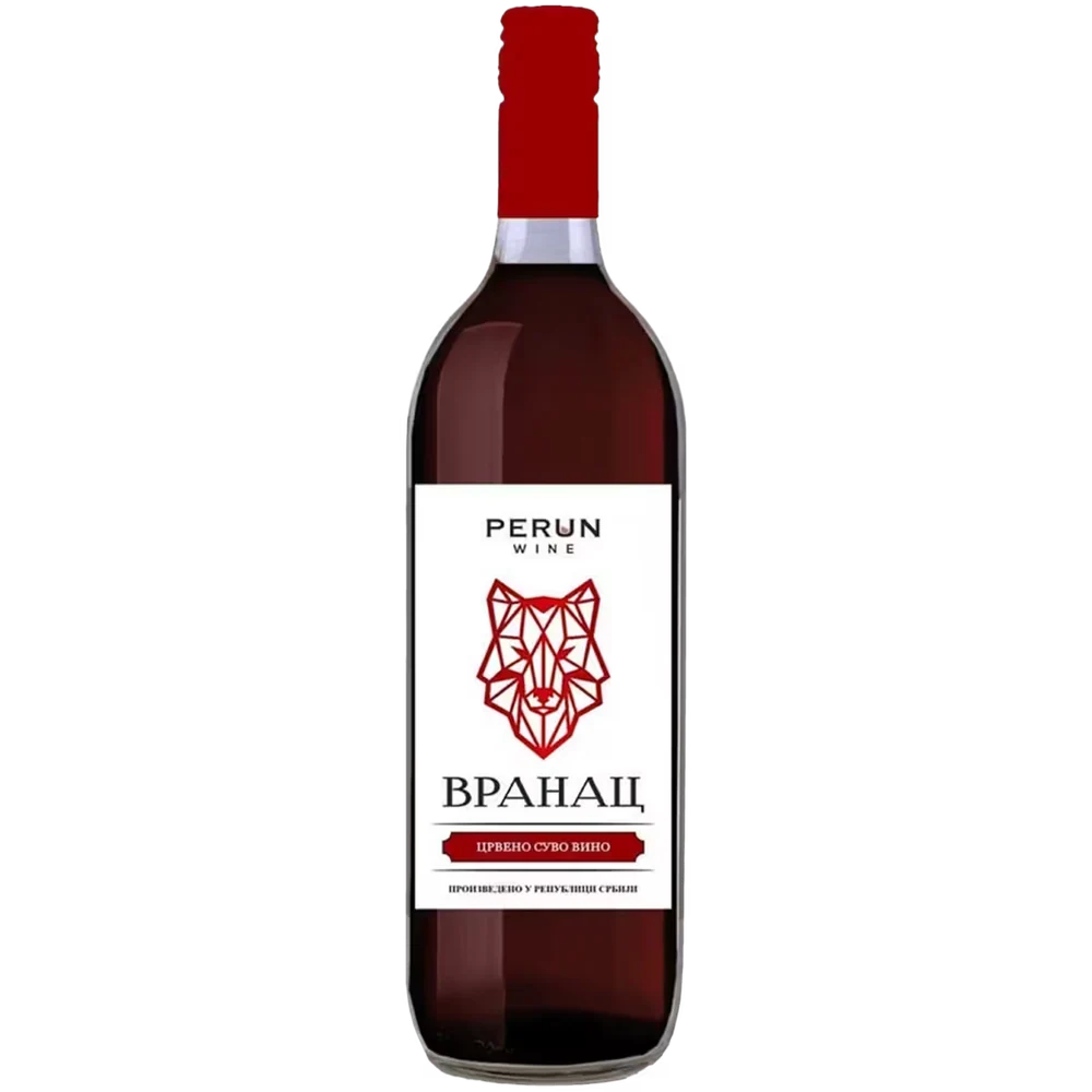 Вино Perun Vranac красное сухое, 1 л — Сербия