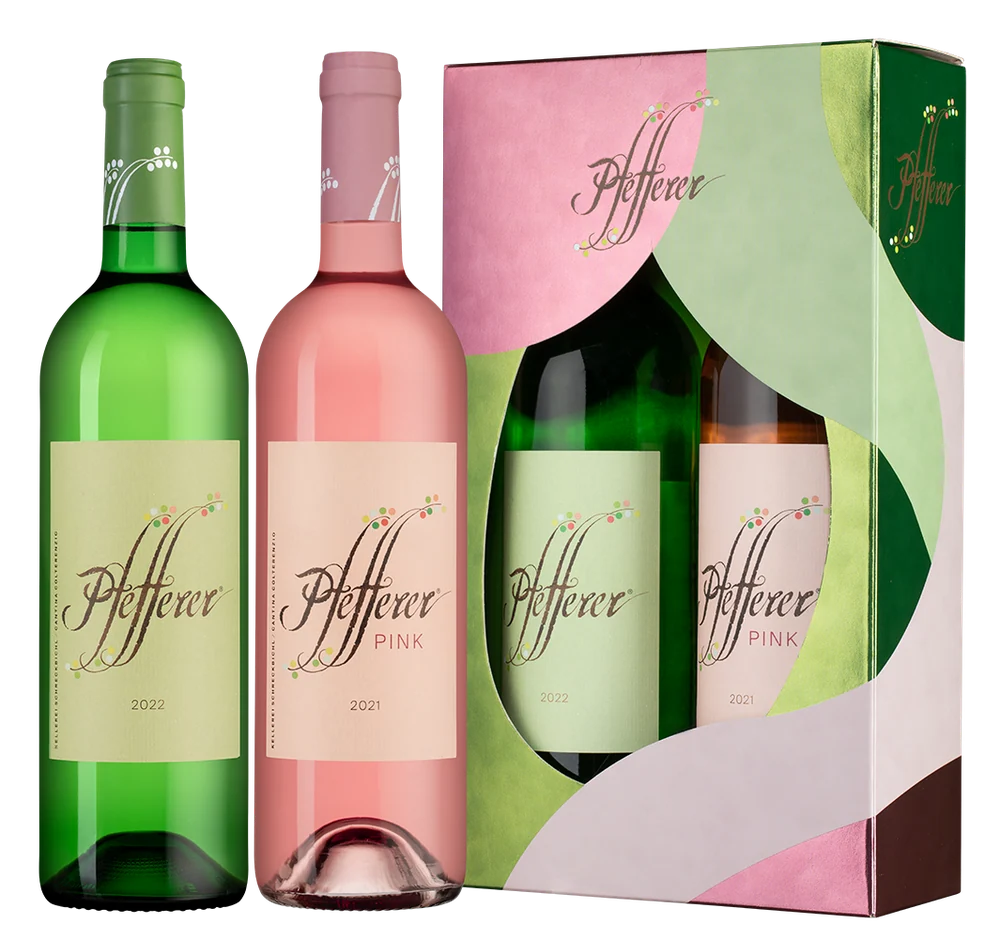 Вино Pfefferer + Pfefferer Pink в подарочной упаковке, Colterenzio, 0,75 л — Италия