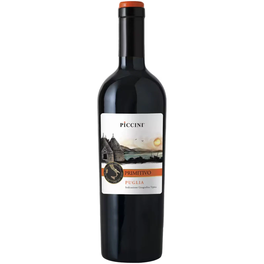 Вино Piccini Primitivo Puglia красное полусухое, 0,75 л — Италия