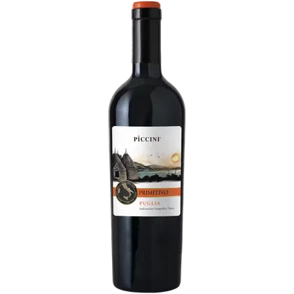 Вино Piccini Primitivo Puglia красное полусухое, 0,75 л — Италия