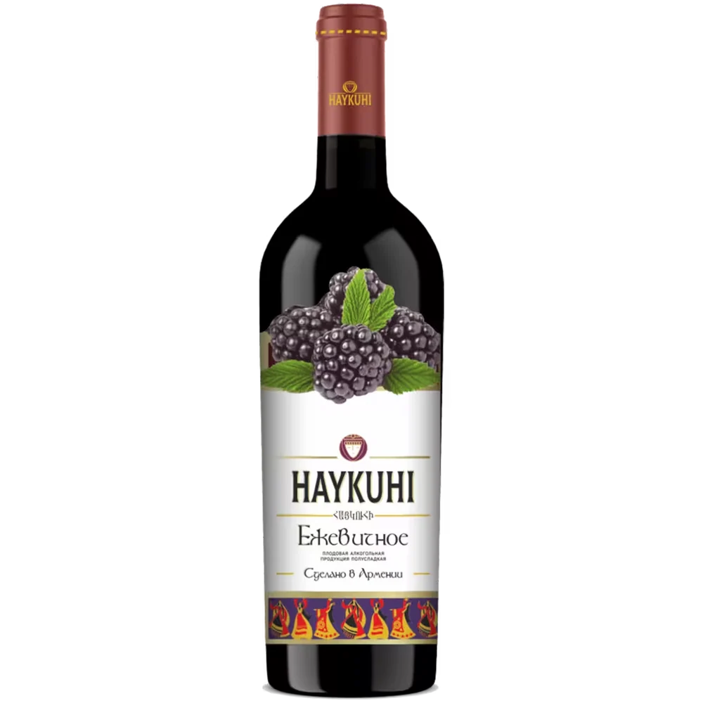 Вино Плодовая алкогольная продукция Haykuhi Ежевичное красное полусладкое, 0,75 л — Армения