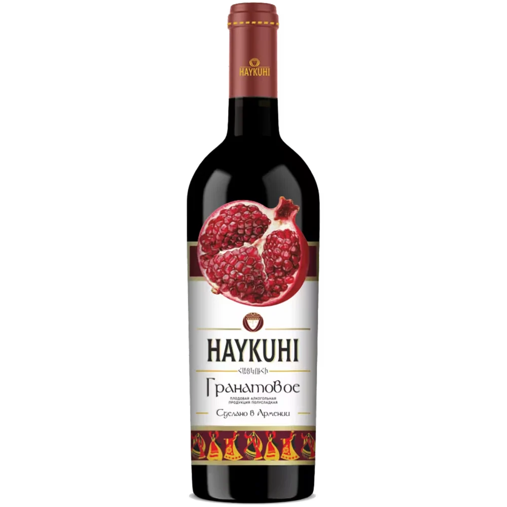 Вино Плодовая алкогольная продукция Haykuhi Гранатовое красное полусладкое, 0,75 л — Армения