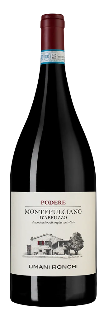 Вино Podere Montepulciano d'Abruzzo, Umani Ronchi, 1,5 л — Италия