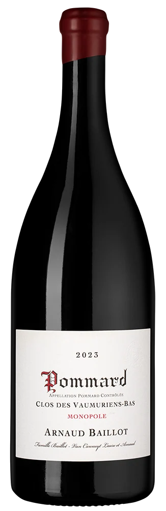 Вино Pommard Clos de Vaumuriens-Bas Monopole Rouge, Arnaud Baillot, 1,5 л — Франция
