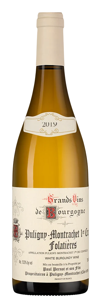 Вино Puligny-Montrachet Premier Cru Clos des Folatieres, Domaine Paul Pernot & Fils, 0,75 л — Франция