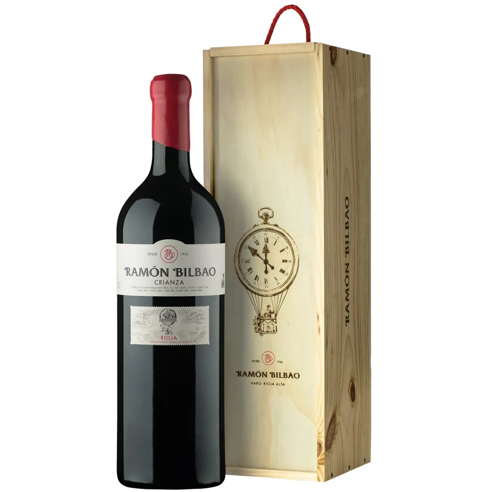 Вино Ramon Bilbao Crianza (wooden gift box) 5, 5 л — Испания