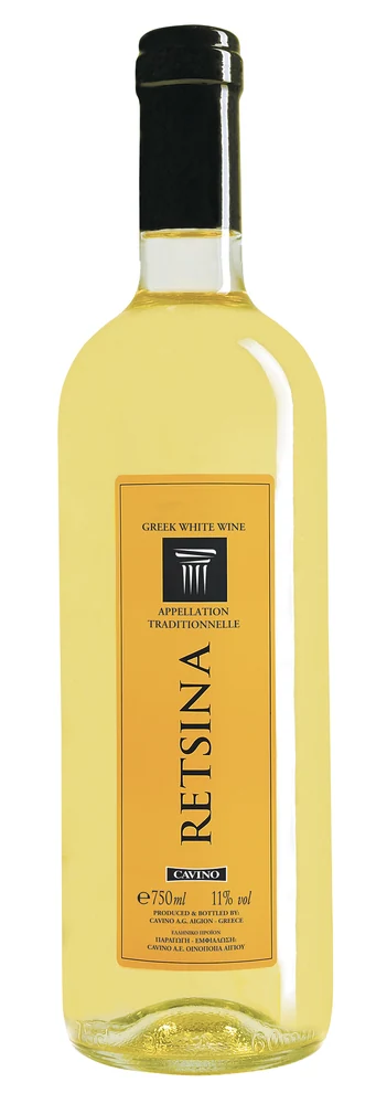 Вино Рецина, Кавино, Пелопоннес, 0,75 л — Греция
