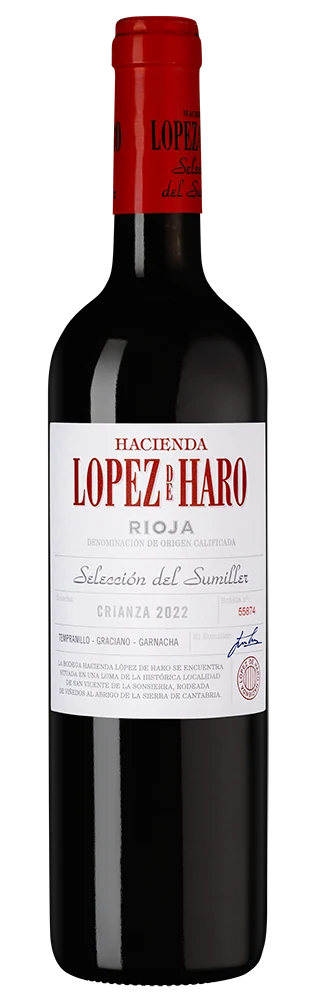 Вино Rioja Crianza Seleccion, Hacienda Lopez de Haro, 0,75 л — Испания