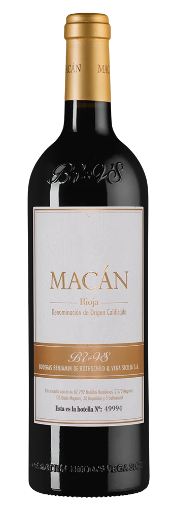 Вино Rioja Macan, Bodegas Benjamin de Rothschild & Vega Sicilia, 0,75 л — Испания