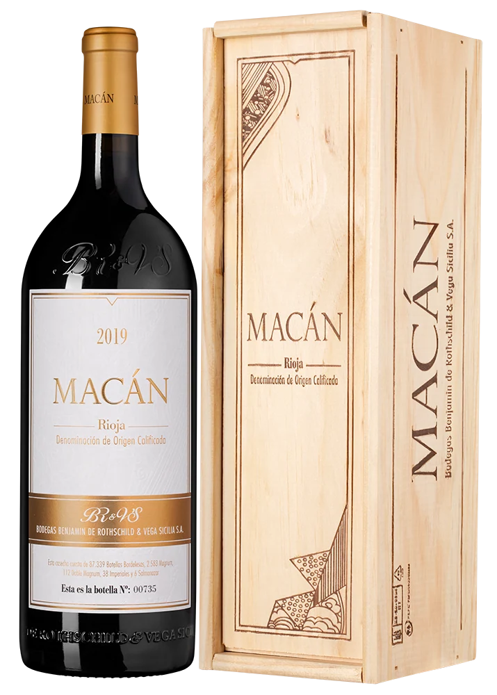 Вино Rioja Macan, Bodegas Benjamin de Rothschild & Vega Sicilia, 1,5 л — Испания