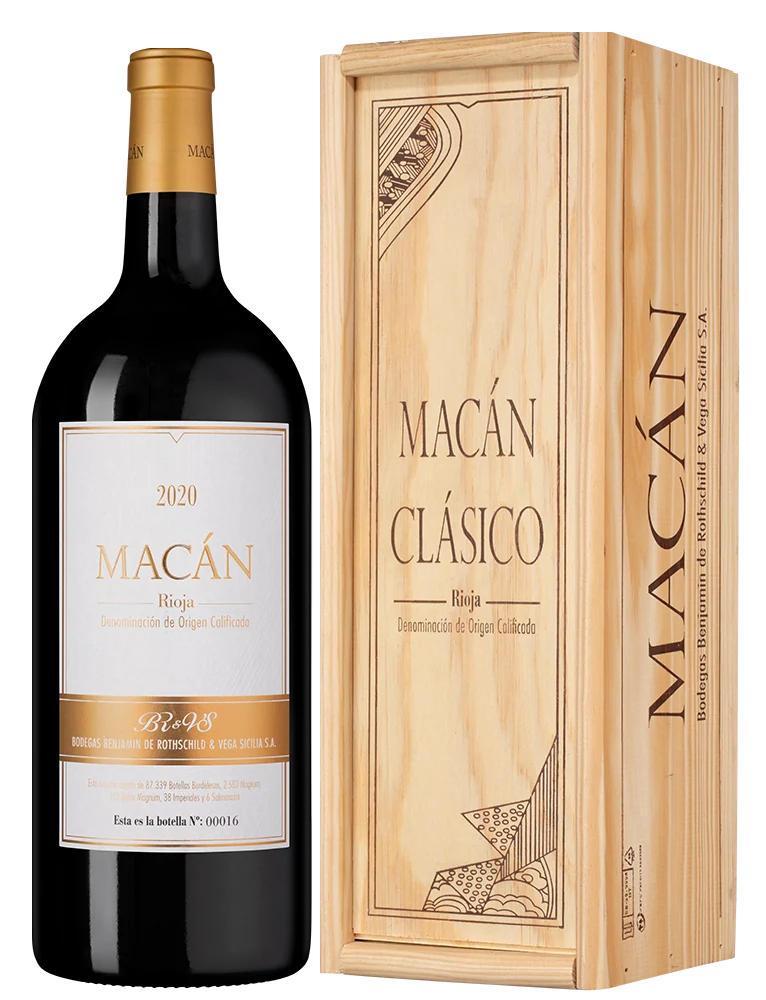 Вино Rioja Macan, Bodegas Benjamin de Rothschild & Vega Sicilia, 3 л — Испания