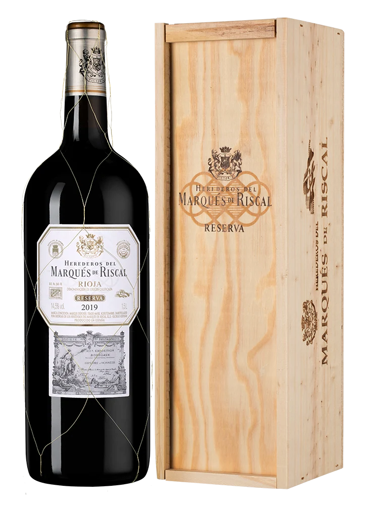 Вино Rioja Reserva в подарочной упаковке, Marques de Riscal, 1,5 л — Испания