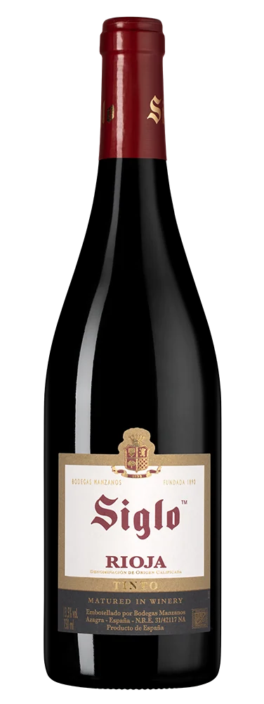Вино Rioja Siglo, Bodegas Manzanos, 0,75 л — Испания