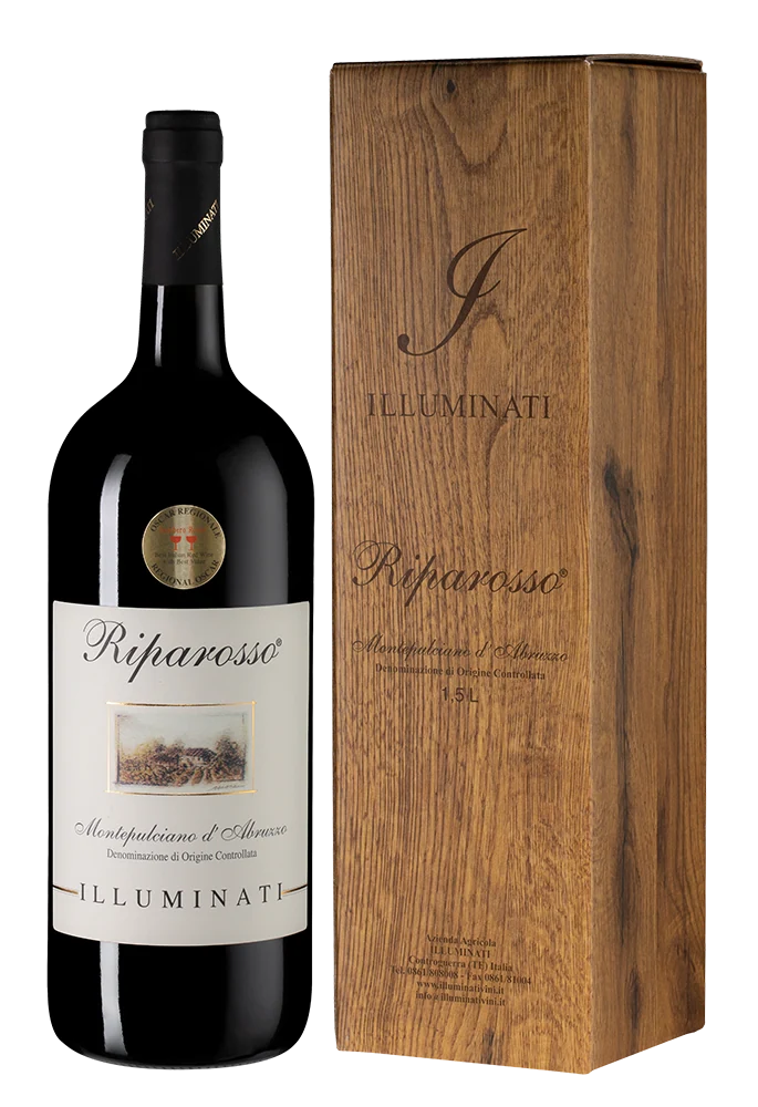 Вино Riparosso Montepulciano d'Abruzzo в подарочной упаковке, Dino Illuminati, 1,5 л — Италия