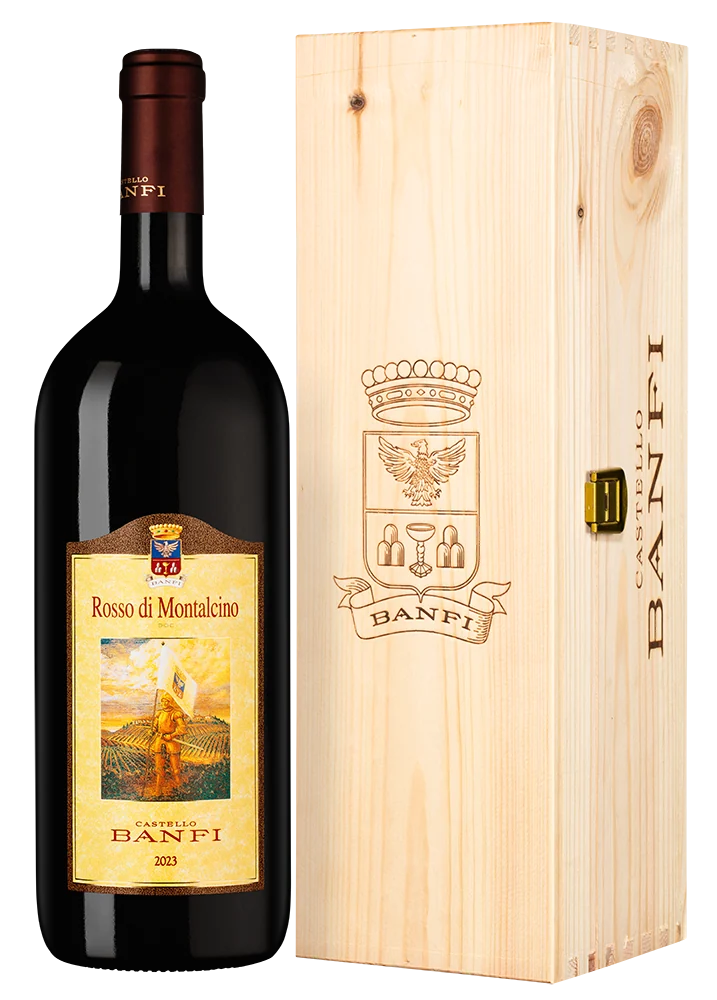 Вино Rosso di Montalcino в подарочной упаковке, Banfi, 1,5 л — Италия