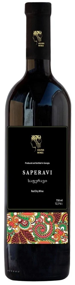 Вино Саперави, Агуна, 0,75 л — Грузия