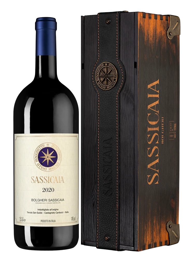 Вино Sassicaia в подарочной упаковке, Tenuta San Guido, 1,5 л — Италия